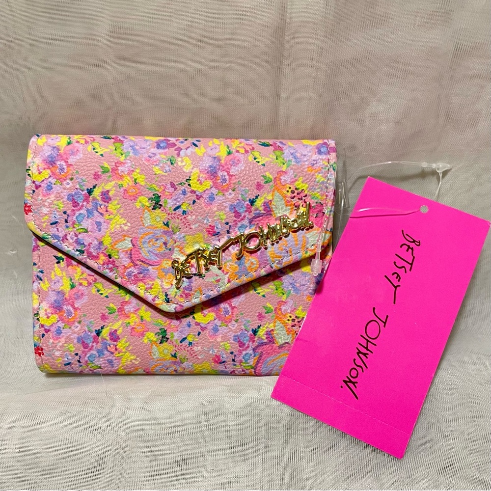 Betsey Johnson Multicolor Floral Wallet, NWT